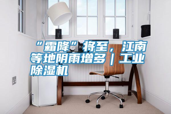 “霜降”將至，江南等地陰雨增多｜工業除濕機