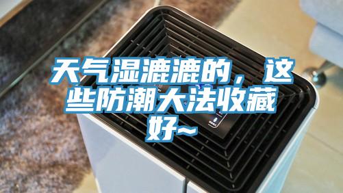 天氣濕漉漉的，這些防潮大法收藏好~