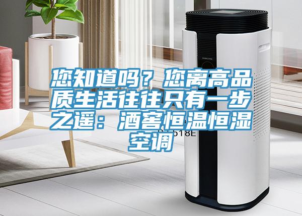您知道嗎?您離高品質(zhì)生活往往只有一步之遙:酒窖恒溫恒濕空調(diào)