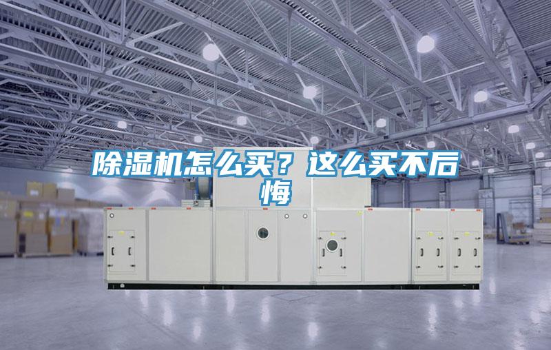 除濕機(jī)怎么買?這么買不后悔