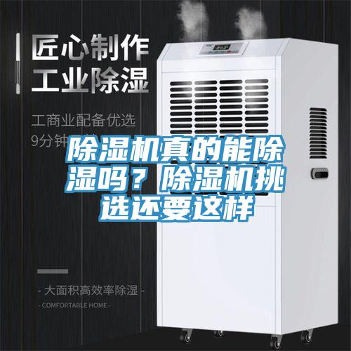 除濕機真的能除濕嗎?除濕機挑選還要這樣