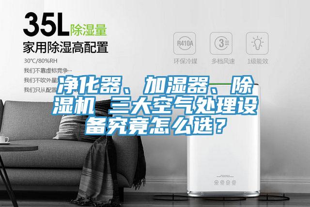 凈化器、加濕器、除濕機 三大空氣處理設備究竟怎么選?