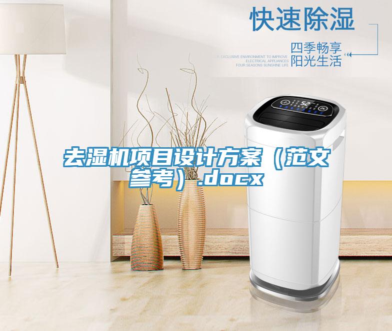 去濕機(jī)項(xiàng)目設(shè)計(jì)方案(范文參考).docx