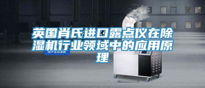 英國肖氏進(jìn)口露點儀在除濕機(jī)行業(yè)領(lǐng)域中的應(yīng)用原理