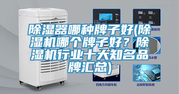 除濕器哪種牌子好(除濕機哪個牌子好？除濕機行業十大知名品牌匯總)